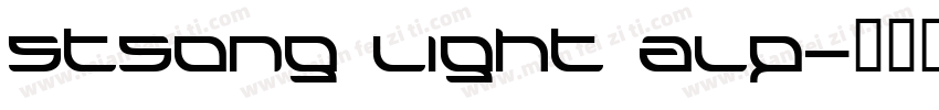 stsong light alp字体转换